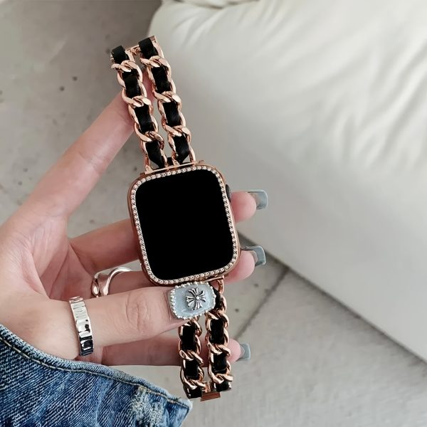 BIIFAKOO new small fragrance style metal stitched ten generations available compatible 38mm 40mm 41mm 42mm 44mm 45mm 46mm 49mm suitable for Ultra Series 10 9 8 7 7 SE 6 5 4 3 5 4 4 3 2 1 - Image 6
