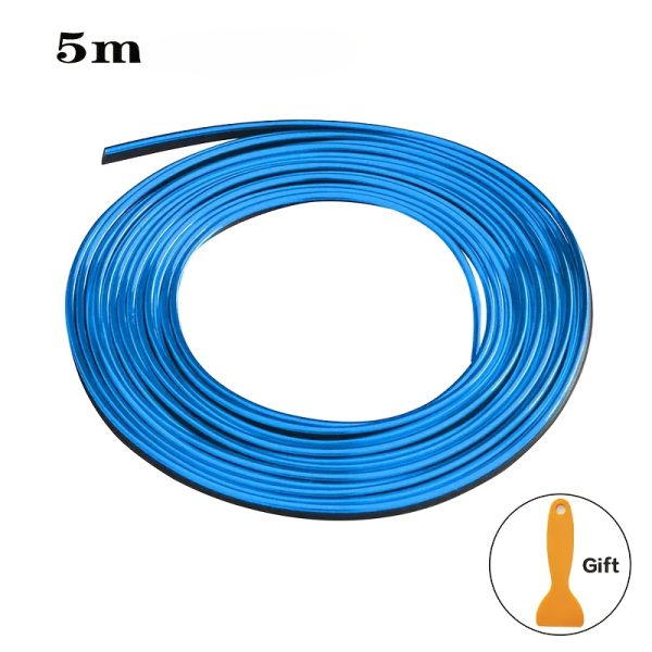 5 Meter Car Interior Strips - Elastic Easy-to-Install Dashboard and Door Decorative Kit with Installation Tools. Universal Flexible PVC Car Mold Strips, Internal Car Decoration, Dashboard Door Cover, Car Styling Decoration, Easy to Install - Image 10