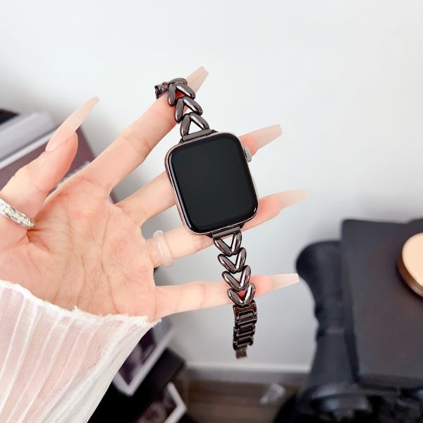 Fashion V-shaped Stainless Steel Smartwatch Strap For Apple Watch SE10/9/8/7/6/5/4/3/2/1, Women's Replacement Bracelet Strap - Image 10