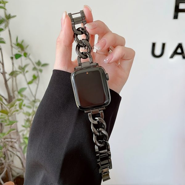 Exquisite Style Metal Bracelet Strap For Iwatch Series 10 9 8 7 SE 6 5 4 3 Bracelet - Fashionable Versatile Design For Men And Women, Elegant Girls Watch Strap For IWatch Strap 46mm 38mm 40mm 41mm 42mm 44mm 45mm 49mm - Youth Watch Strap Single Item - Image 8