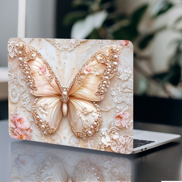 2pcs Elegant Butterfly PVC Decals for Laptops - Self-Adhesive, Waterproof & Scratch-Resistant Stickers with Semi-Matte Finish, Perfect for Notebooks, Cars, Helmets, Motorcycles & Refrigerators, Notebook Customization | Decorative Stickers | Durable Sticke - Image 7