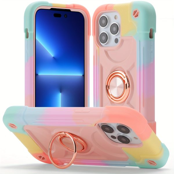 Shockproof Rugged Case for Iphone 16 Pro Max 15 14 13 12 11 XR with 360° Swivel Ring Stand, Drop Resistant Full Body Rugged Case 3-In-1 Protective Durable Cas - Image 10