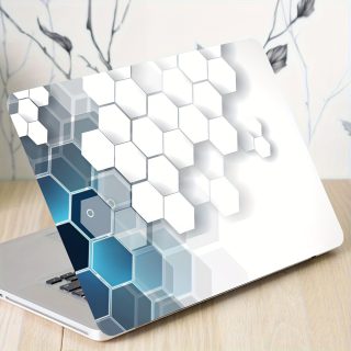 2pcs Tech-Inspired Laptop Skin Decals, Universal Notebook Sticker, Waterproof & Scratch-Resistant Vinyl, Self-Adhesive, Semi-Matte Finish, with Cartoon Pattern, for Laptops and Cars, Notebook Skin Decals
