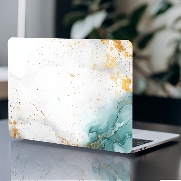 Vinyl Laptop Case Marble Sticker, 2pcs/set, Scratch-Proof DIY Art Protective Case, Universal Laptop Skin Sticker, Non-reusable Laptop Skin Sticker Decal, Waterproof and Scratch-Proof - Waterproof, Scratch-Proof, Suitable for Laptops and Cars - Image 6