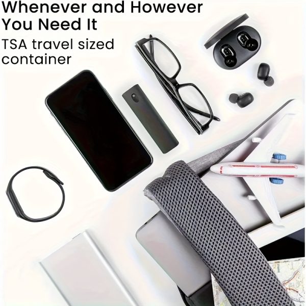 2in 1 Ultrafine Fiber Spray Bottle with Spray Nozzle & Cleaning Cloth - Durable Gray Design for Phone, Computer, Glasses, and More - Perfect for Home, Dorm, or School Use (Empty Bottle Only) - Image 11