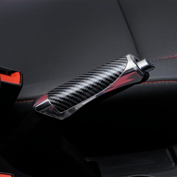 Universal Car Handbrake Sleeve, Durable ABS & Carbon Fiber Finish, Easy Installation, Plastic Material, for Various Vehicle Models, Car Interior Accessories - Image 12