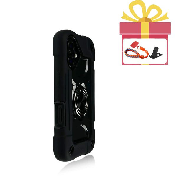 A Colorful Dual Ring Case Suitable for The Apple Iphone 16, Featuring a Durable Shell with a 360° Dual Rotating Ring Stand, a Phone Lanyard, And a 3-In-1 Protective Cover That Is Shockproof. - Image 7
