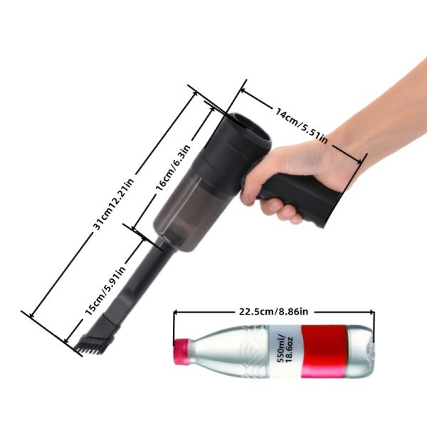 Professional Car Vacuum Cleaner, Portable, USB Charging, Lithium Battery, 5V, Plastic Material, with Cloth Filter, for Sofa, Floor, Desktop Dust Cleaning, Vacuum Cleaner for Ca - Image 4