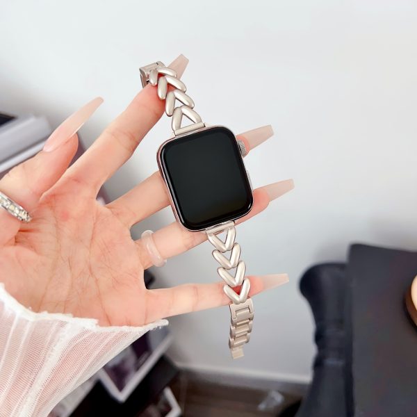 Fashion V-shaped Stainless Steel Smartwatch Strap For Apple Watch SE10/9/8/7/6/5/4/3/2/1, Women's Replacement Bracelet Strap - Image 11