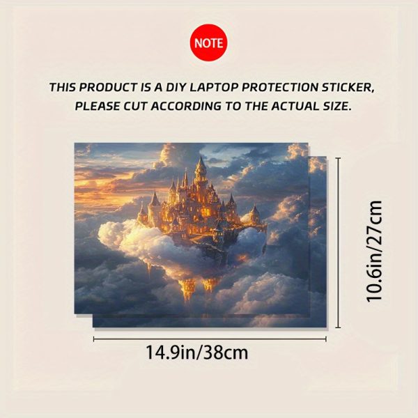3pcs, 1 spare, No need to worry about peeling off, PVC laptop Light Beige, easy-to-apply sticker, Suitable for 12-15.6-inch laptops - Theme - Image 6