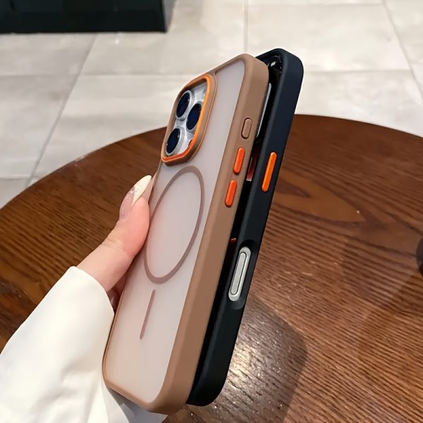 Luxury Transparent Matte Magnetic Case for iPhone 16 15 14 13 12 11 Pro Max Color Bumper Shockproof Magnet Wireless Charge Hard Acrylic Back Cover - Image 13