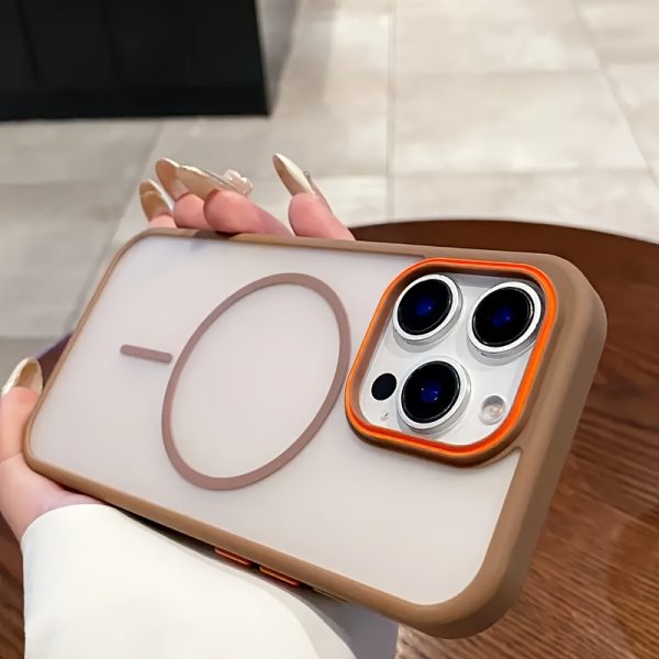Luxury Transparent Matte Magnetic Case for iPhone 16 15 14 13 12 11 Pro Max Color Bumper Shockproof Magnet Wireless Charge Hard Acrylic Back Cover - Image 2