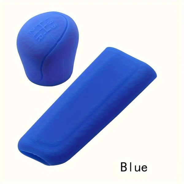 2pcs Silicone Car Interior Accessories - Gear Shift and Handbrake Covers, Durable Protective Wraps - Image 10