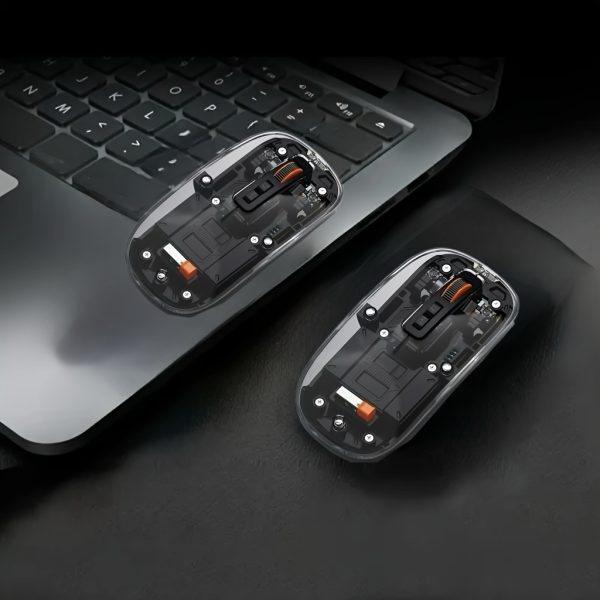 Portable Magnetic Wireless Mouse with Transparent Cover, USB Charging, 3-Level DPI Adjustment, Ideal for Office and Library Use, Perfect Gift for Family and Friends on Father'S Day, Mother'S Day, Valentine'S Day - Image 6