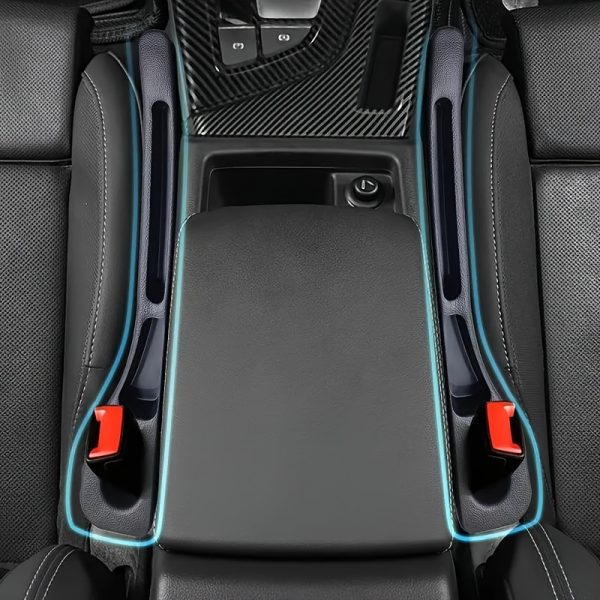 Pack of 2 Car Seat Gap Storage Strips, Leak-proof Design Prevents Debris Falling and Can Also Store Small Items, In-Car Interior Gap Organizer - Image 2