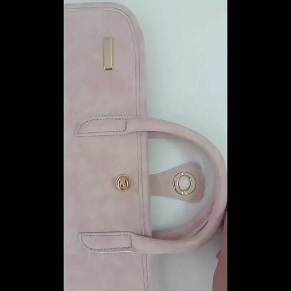 Shockproof High Quality Laptop Sleeve Case for 35.56 cm Notebooks - Lightweight Durable Pink Polyester Protective Cover with Anti-Scratch & Anti-Drop Design, Includes Hand Carry Handle for Office, Travel, Commute, Computer Laptop Carry Bag, Commuting Essentials, Modern Accessory, Reinforced Protection, Remote Workers - Image 10