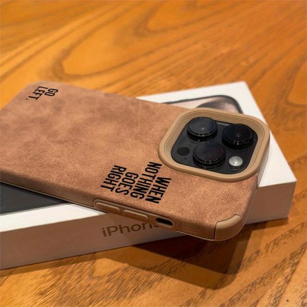 Phone Case with a Simple Lettered Faux Leather Design for Iphone Models 16, 15, 14, 13, 12, And 11 Pro Max. - Image 2