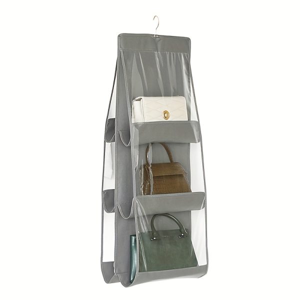 8-Pocket Hanging Handbag Organizer, Unscented Oxford Fabric Storage Rack with Foldable Design for Space-Saving Closet Handbag Holder - Image 7