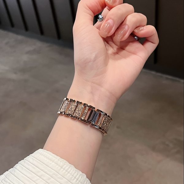 A S-letter iWatch10 generation with shiny rhinestones is a great choice for iWatch strap gifts compatible with 38mm 40mm 41mm 42mm 44mm 45mm 46mm 49mm Series 10 9 8 7 6 5 4 3 2 1 SE/Ultra Only sell watch straps but no watches - Image 10