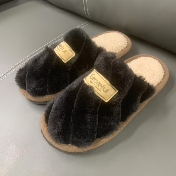 Winter Women's Anti-slip Warm Slippers Home Indoor Comfortable Couple Slippers women - Image 11