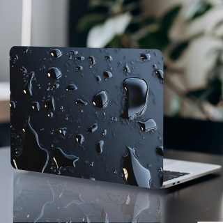 Roll packaging, 3pcs included with 1 spare piece, no need to worry about peeling off. Raindrop laptop art decal protective cover, universal Light Beige sticker for laptops, non-reusable waterproof and scratch-resistant laptop Light Beige decal - waterproof, anti-scratch, suitable for laptops, cars, helmets, motorcycles, refrigerator decoration