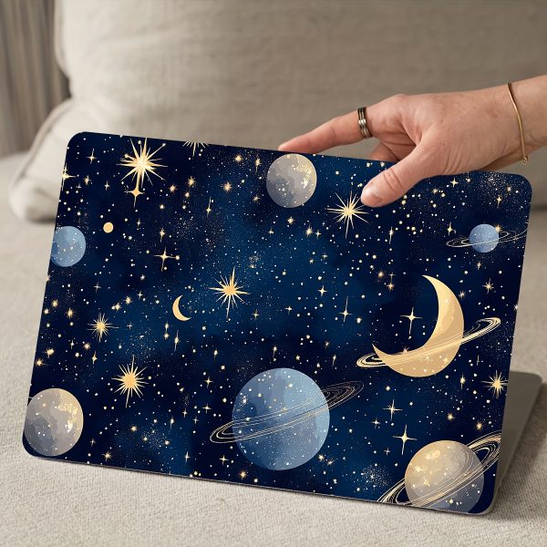Vinyl Notebook Computer Case Planet Stickers, 2pcs/set, Scratch-Proof DIY Art Protective Case for Notebooks - Easy to Apply and Durable Design Suitable for Notebooks and Cars - Image 8