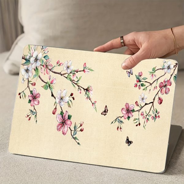 2pcs Pink Peach Blossom Vinyl Laptop Skin Stickers, 27cm x 39cm - Scratch-Resistant DIY Art Protection for HP, Dell, Lenovo, Apple, ASUS Laptops, Laptop Accessories | Artistic Laptop Cover | Durable Laptop Skin, Laptop Decor - Image 7