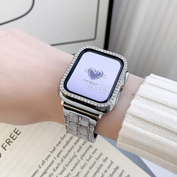 BIIFAKOO-era metal stitching two-color resin watch strap compatible with Apple watch strap 38mm 40mm 41mm 42mm 44mm 45mm 46mm 49mm suitable for Ultra series 10 9 8 7 SE 6 5 4 3 2 1 - Image 10