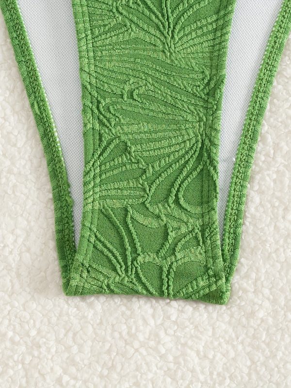 2025 New Jacquard Steel Support Split Women's Bikini Set - Image 4