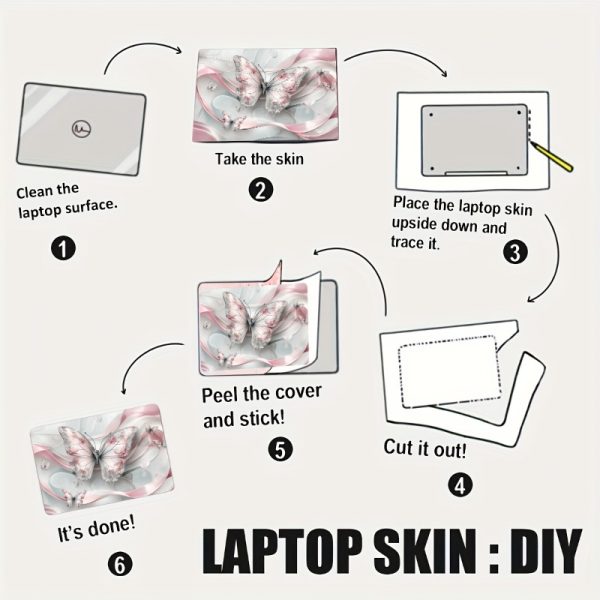 3pcs Laptop Skin Stickers, 1pc Spare, Waterproof and Scratch-Resistant, PVC Material, for Laptop, Car, Helmet, Motorcycle, Refrigerator Decoration - Image 10