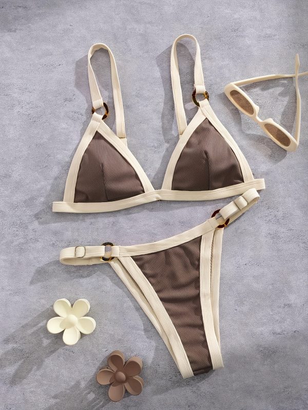Small Pit Strip Women'S Three-Point Split Bikini Swimsuit
