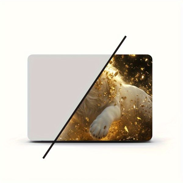 3pcs, 1pc spare, no need to be afraid of bad stickers, vinyl laptop shell Golden lion sticker, anti-scratch DIY art protective case, suitable for HP, Dell, Lenovo, Apple, Asus laptops - easy to stick and durable design Suitable for notebooks, cars, helmets, motorcycles, refrigerator decorations - Image 6