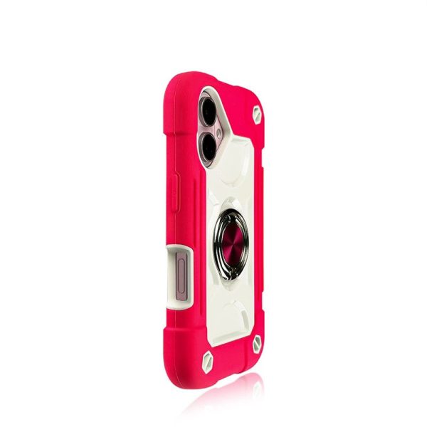 A Colorful Dual Ring Case Suitable for The Apple Iphone 16, Featuring a Durable Shell with a 360° Dual Rotating Ring Stand, a Phone Lanyard, And a 3-In-1 Protective Cover That Is Shockproof. - Image 18