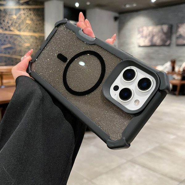 Glamorous Glitter Phone Case with Ultra - Strong Edge Protection & Powerful Magnetic Wireless Charging. for iPhone 16, 15, 14, 13, 12, 11 (Including Pro, Pro Max, Plus) - Image 3