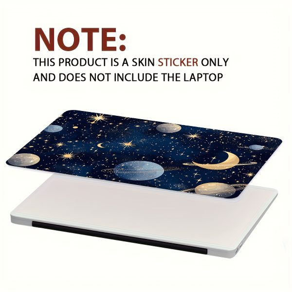 Vinyl Notebook Computer Case Planet Stickers, 2pcs/set, Scratch-Proof DIY Art Protective Case for Notebooks - Easy to Apply and Durable Design Suitable for Notebooks and Cars - Image 6