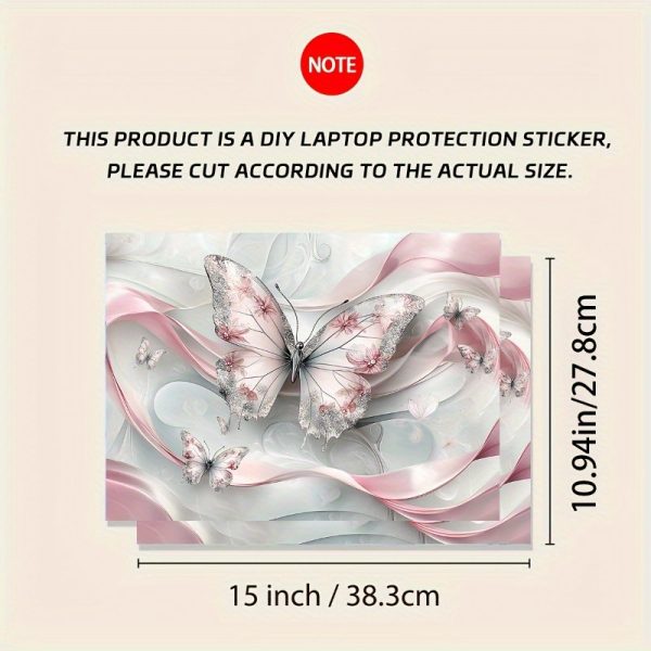 3pcs Laptop Skin Stickers, 1pc Spare, Waterproof and Scratch-Resistant, PVC Material, for Laptop, Car, Helmet, Motorcycle, Refrigerator Decoration - Image 2