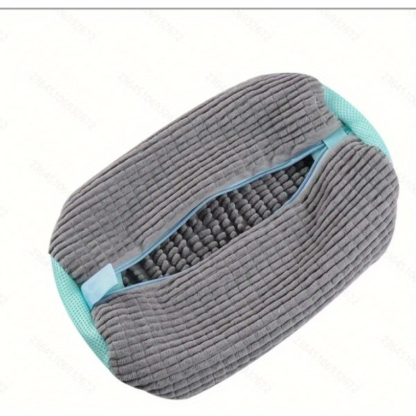 Yellow Shoe Washing Machine Bag for Washer & Dryer - Soft Chenille Laundry Bag with Noise Reduction, Oval Zipper Design & Rich Fluff Lining, Durable Polyester for Sneakers & Most Footwear, Laundry Wash Bag, Sneaker Cleaner, Noise Reduction Material, Footwear Care, Sneaker Enthusiasts, Laundry Bags - Image 5