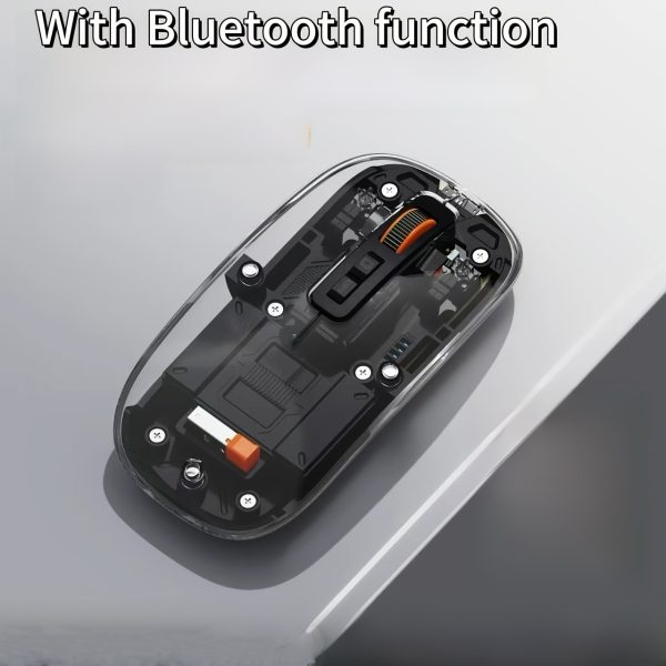 Portable Magnetic Wireless Mouse with Transparent Cover, USB Charging, 3-Level DPI Adjustment, Ideal for Office and Library Use, Perfect Gift for Family and Friends on Father'S Day, Mother'S Day, Valentine'S Day - Image 8