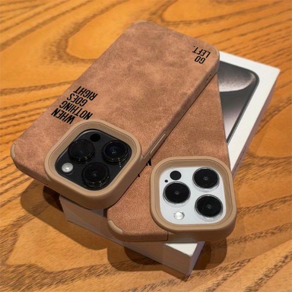 Phone Case with a Simple Lettered Faux Leather Design for Iphone Models 16, 15, 14, 13, 12, And 11 Pro Max. - Image 6