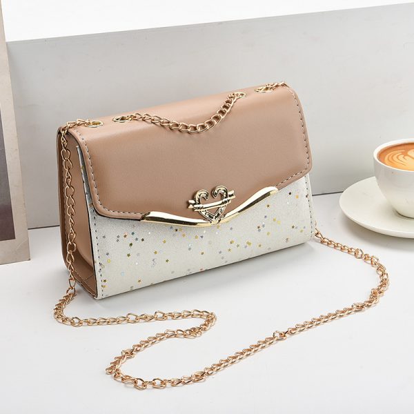 Fashionable New Women'S Shoulder Bag. This One Is a Crossbody Bag with Six Color Options to Choose From. It Is Fashionable Bohemian Beige PU Crossbody Bag with Tassel Charm - City Style Flip-Top Shoulder Bag with Metal Chain And, Lightweight And Convenient, Suitable for Shopping, Office, College, Travel - Women, Occasions, Lovers' Ideal Gift for Valentine'S Da - Image 13