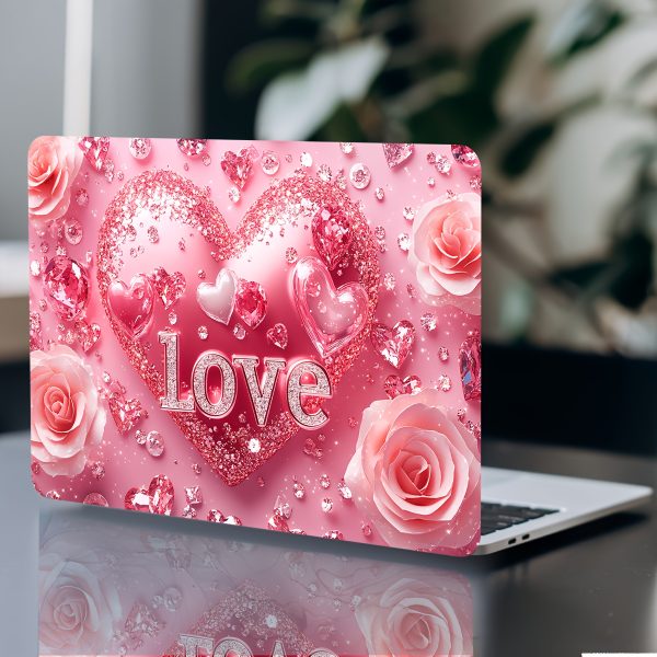 Pack of 2 Love Rose Laptop Art Decal Protective Cases, Universal Netbook Light Beige Stickers Non-Duplicate Use Field Notebook Computer Light Beige Sticker Decals Waterproof and Scratch Resistant - Waterproof, Anti-scratch, Suitable for Laptops, Cars - Image 7