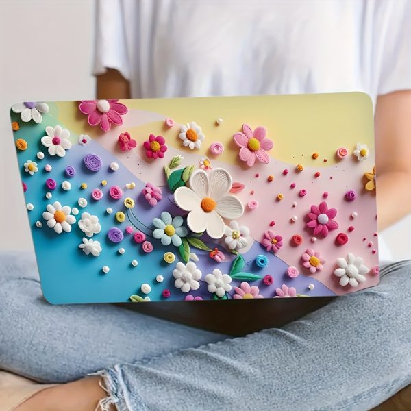 2pcs Vinyl Material, Gorgeous Flower Design Laptop Case, Anti-Scratch Laptop Case for 15.35 Inch X 10.6 Inch Laptop. Product Size: 27Cmx39Cm (10.63 Inch X 15.35Inch) - Image 7