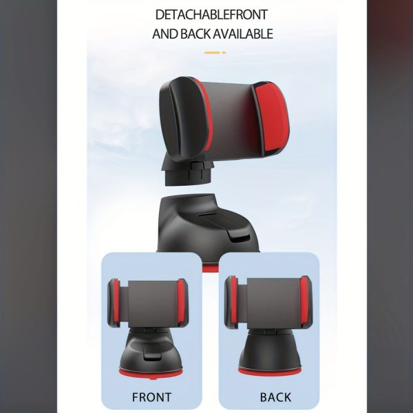 Adjustable Car Phone Holder with Rotatable Dashboard Mount, Universal 5-7 Inch Smartphone Compatibility, Strong Suction Cup, ABS Material, Waterproof, Hands-Free with Easy Installation for Car - Image 11