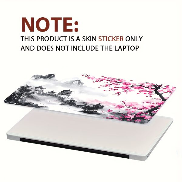 A Set of Two Laptop Skins Featuring Landscape Designs, Suitable for Netbooks. These Non-Reusable Stickers Are Waterproof And Scratch-Resistant, Making Them Ideal for Laptops And Cars. - Image 4