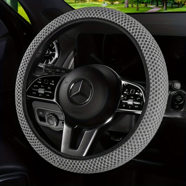Fit Thick Fabric Grid Car Steering Wheel Cover - No Inner Ring, Stylish Red & Black Design, Durable & Wear-Resistant, Multiple Styles for Most Vehicles, Cute Steering Wheel Cover, Vehicle Interior Accessory, Sporty Look, Wearresistant Material - Image 12