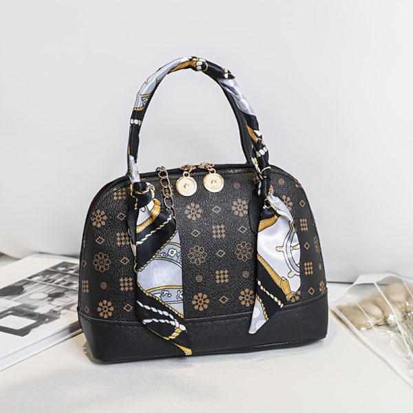 New Women'S Light Luxury Printed Shell Bag, Large Capacity Handbag, Fashionable and Versatile Shoulder Crossbody Bag - Image 15