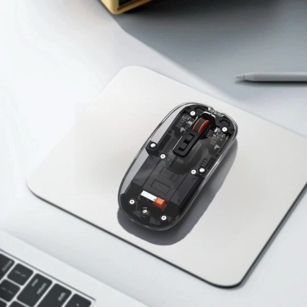 Portable Magnetic Wireless Mouse with Transparent Cover, USB Charging, 3-Level DPI Adjustment, Ideal for Office and Library Use, Perfect Gift for Family and Friends on Father'S Day, Mother'S Day, Valentine'S Day - Image 10