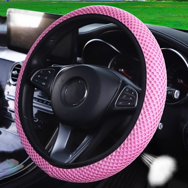 Fit Thick Fabric Grid Car Steering Wheel Cover - No Inner Ring, Stylish Red & Black Design, Durable & Wear-Resistant, Multiple Styles for Most Vehicles, Cute Steering Wheel Cover, Vehicle Interior Accessory, Sporty Look, Wearresistant Material - Image 17
