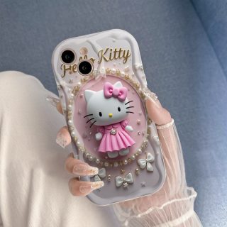 Sanrio cute cartoon helloKitty mobile phone case for iPhone 16 15 14 13 12 11 Pro Max 16 15 14 Plus 13 12 mini 16e X XR XS Max 6 6s 7 8 Plus SE