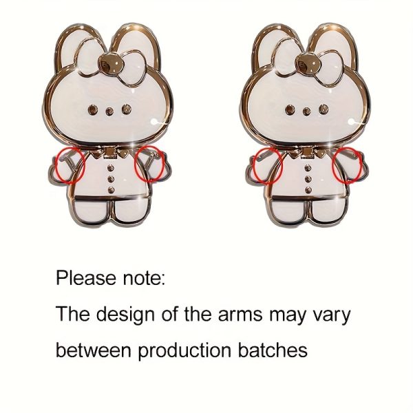 New fashionable phone case suitable for iPhone 11 12 13 14 15 16 16Por 15Pro Max 16Plus phone case, rabbit three-dimensional stand ultra-thin electroplated soft phone case protective case with bracelet - Image 13